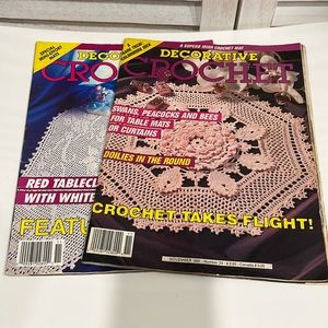 Decorative Crochet Two Issues - Nov 1991 and Nov 1992 - Vintage